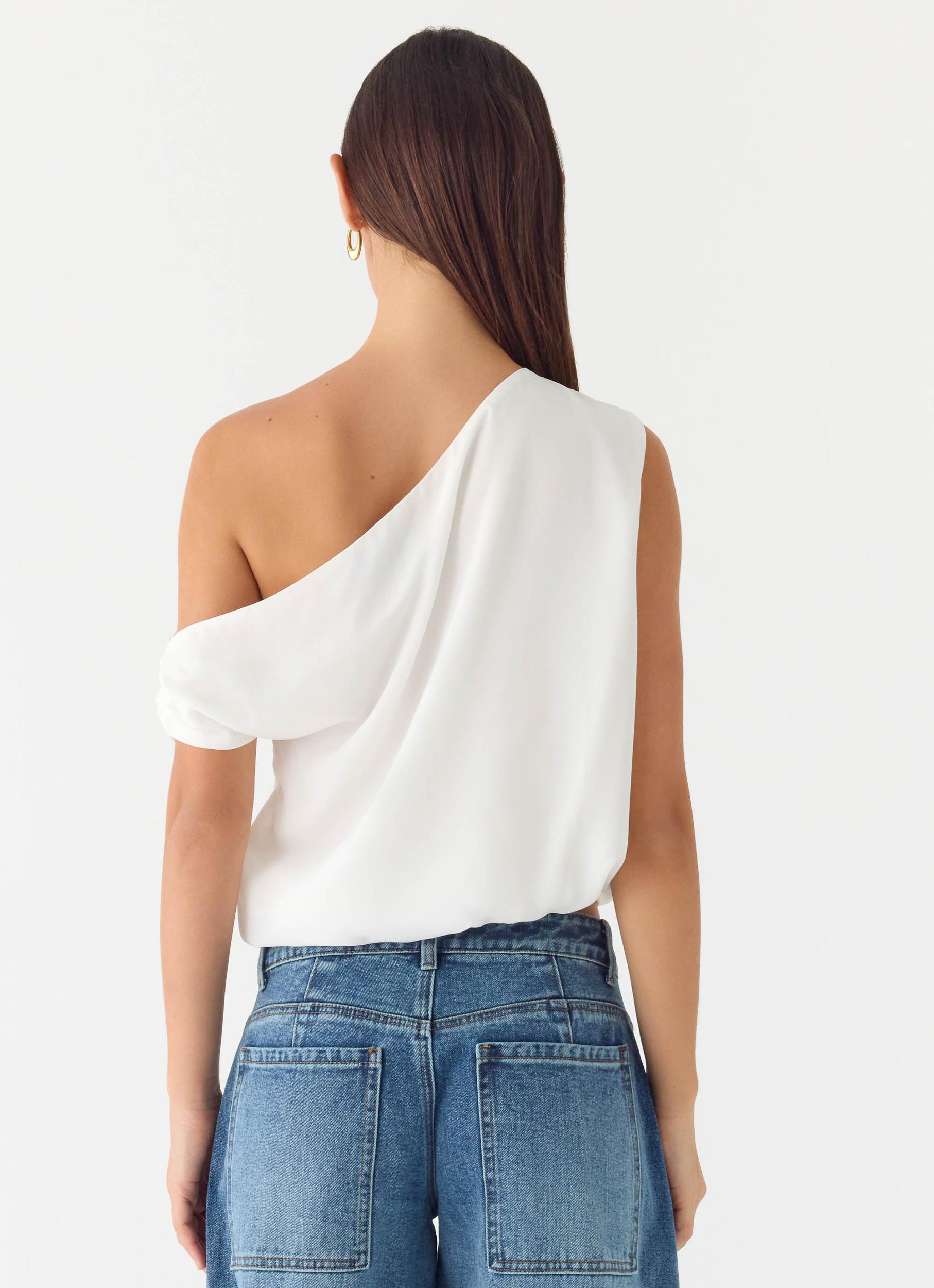 Stick Around Top - White Product Image