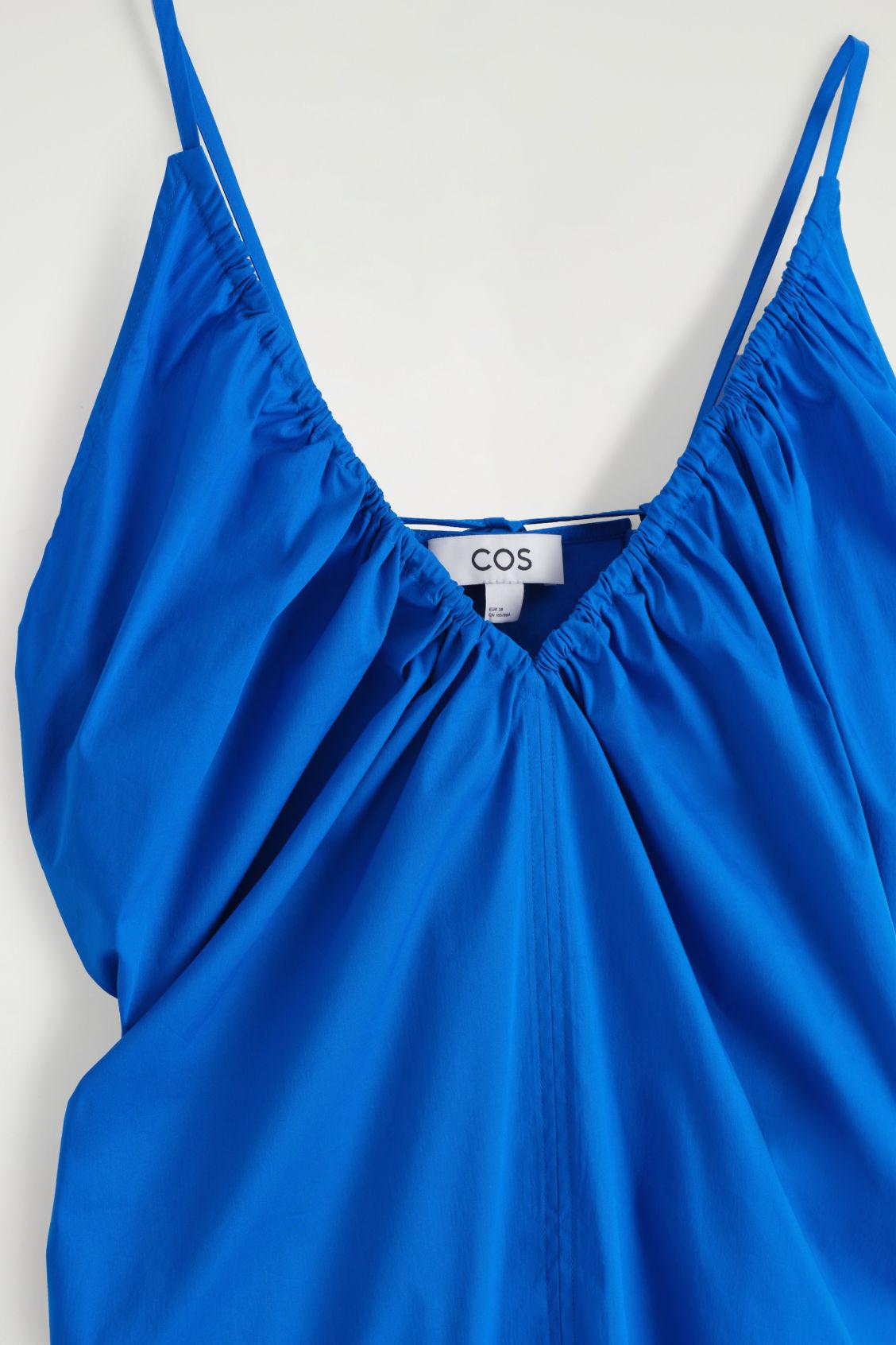 GATHERED V-NECK MAXI DRESS Product Image