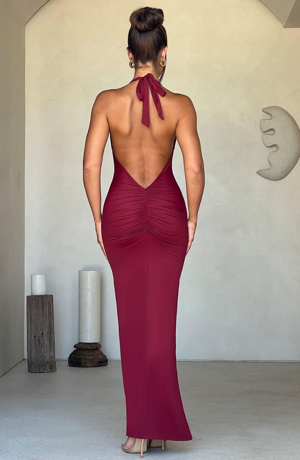 Harmonia Maxi Dress - Burgundy Product Image