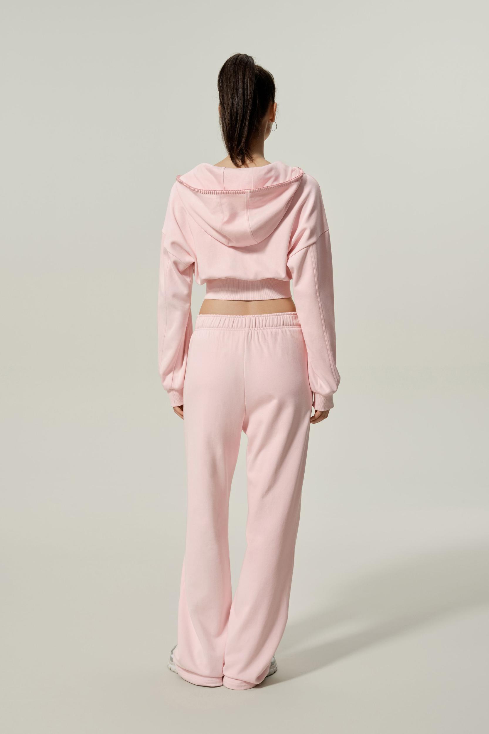 LILYSILK SILKERRY Womens Cropped Zip Up Hoodie | 100% Silk Loops | Cozy Zip-Up Jacket | Espresso L Product Image