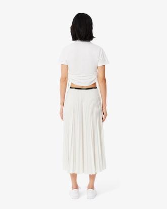 Long Pleated Elasticated Waist Skirt Product Image