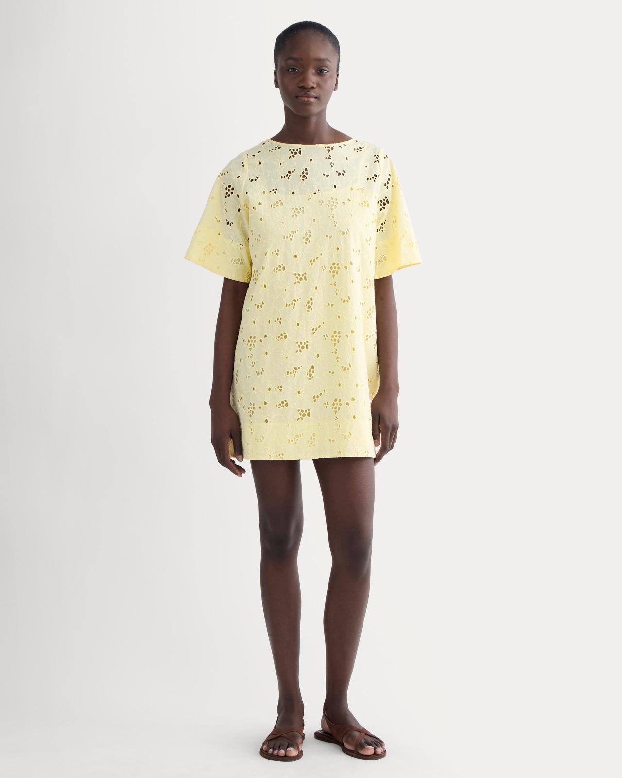 Womens Eyelet Mini Shift Dress by Everlane Product Image