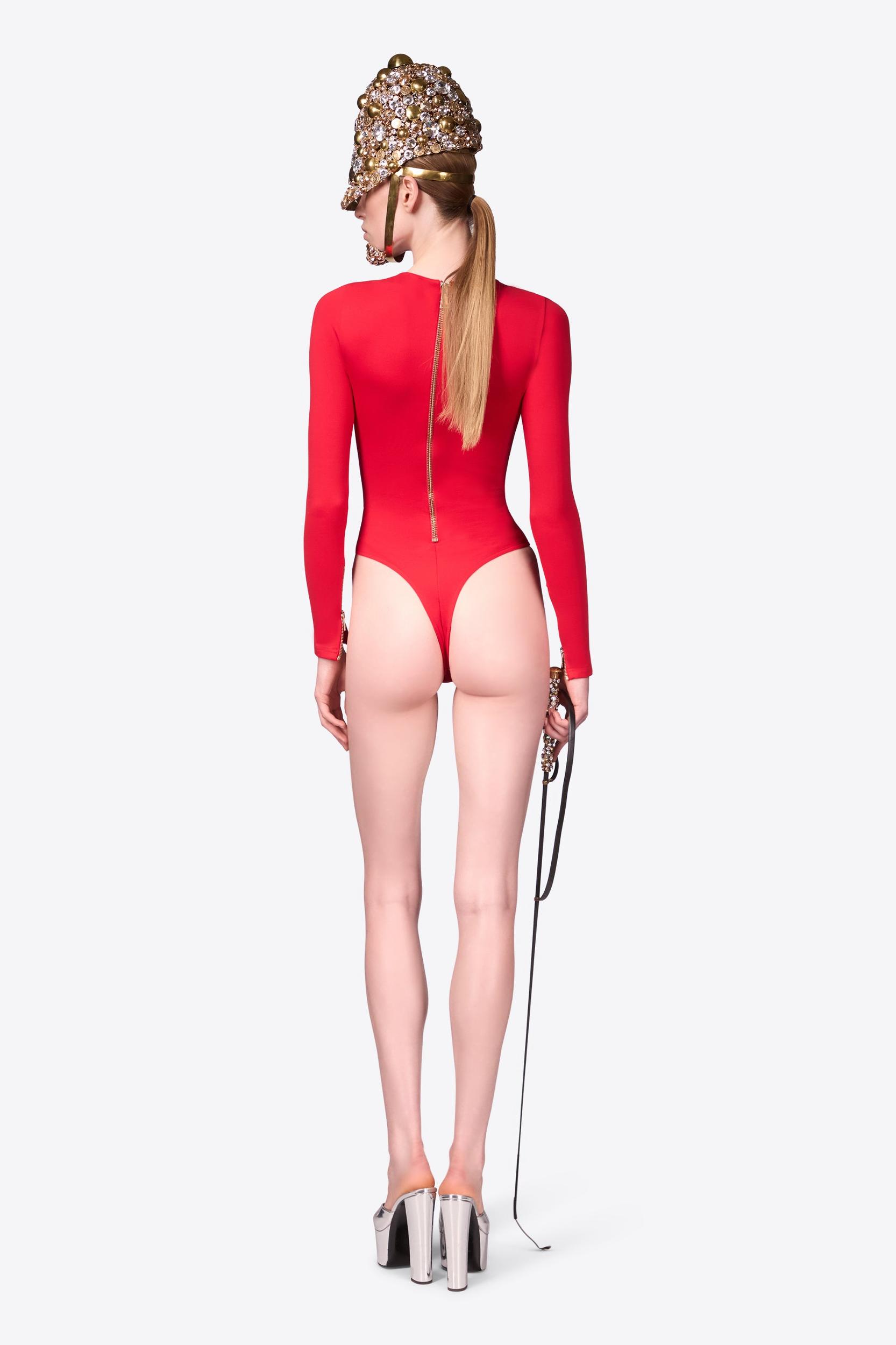 Long Sleeve Zipper Bodysuit Product Image