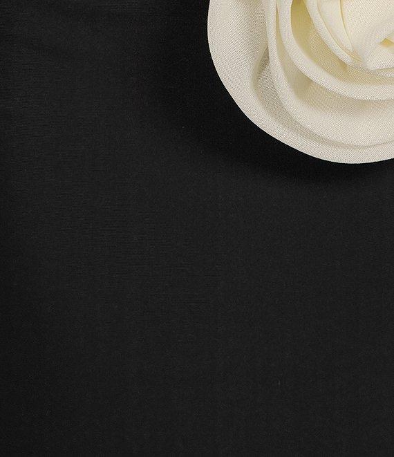 Gianni Bini Solid Rosette Ruched Cut-Out One Piece Swimsuit Product Image