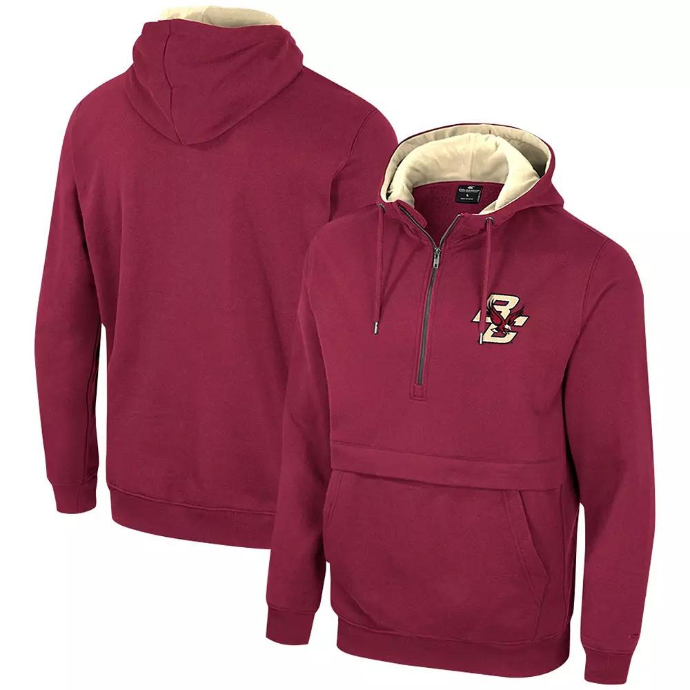 Men's Colosseum Maroon Boston College Eagles Team Half-Zip Pullover Hoodie,  Product Image