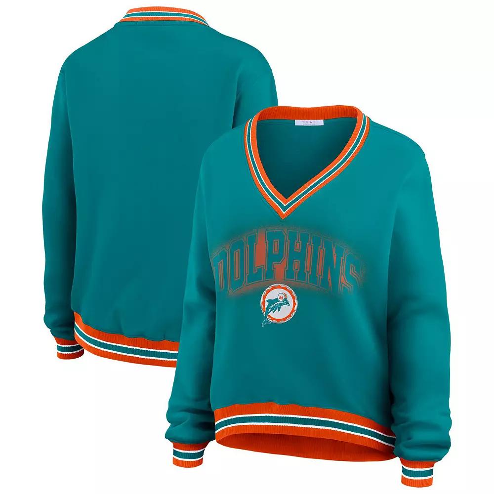 Women's WEAR by Erin Andrews Aqua Miami Dolphins Over Product Image