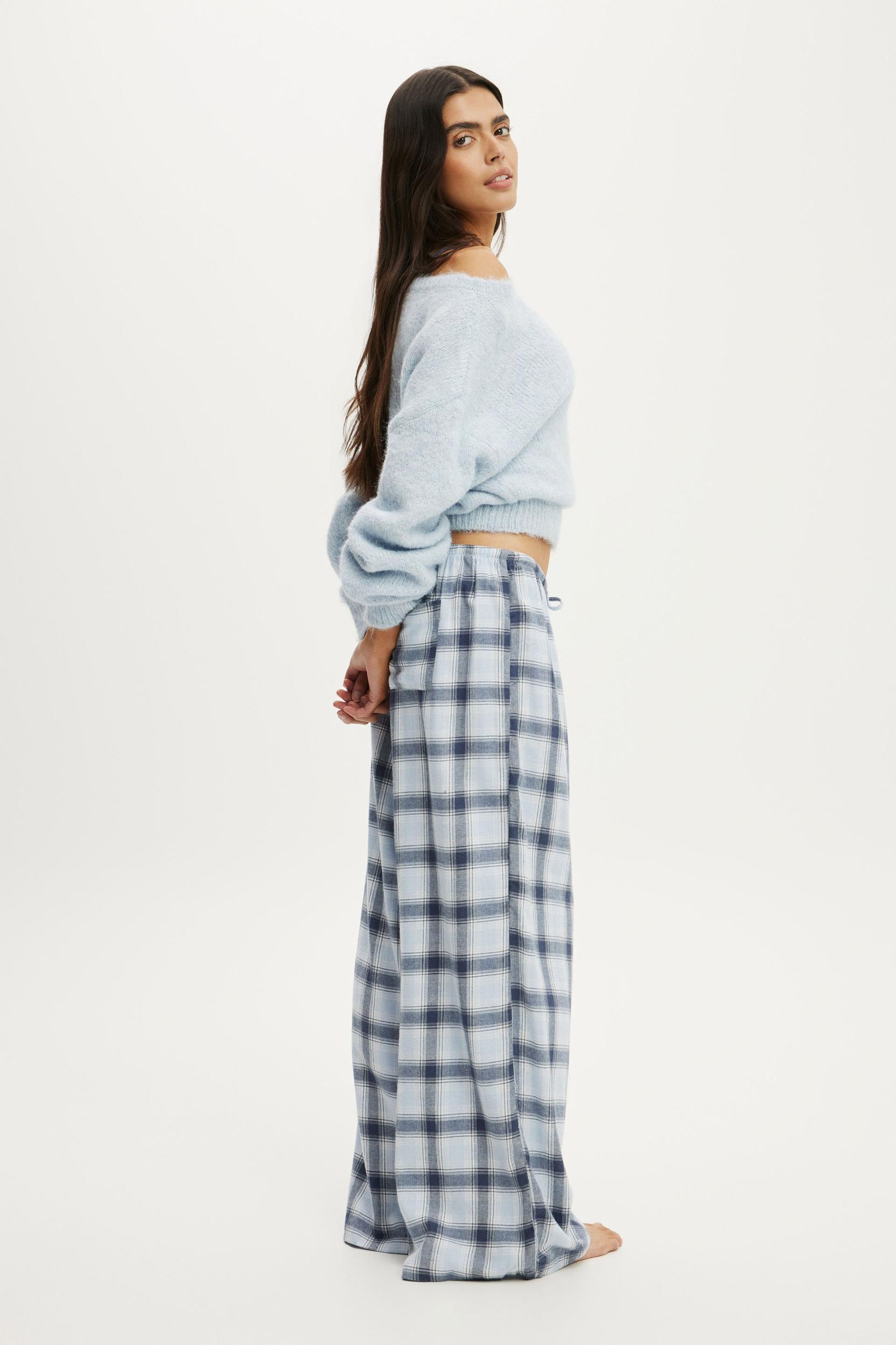 Cloud Soft Flannel Wide Leg Pant Product Image