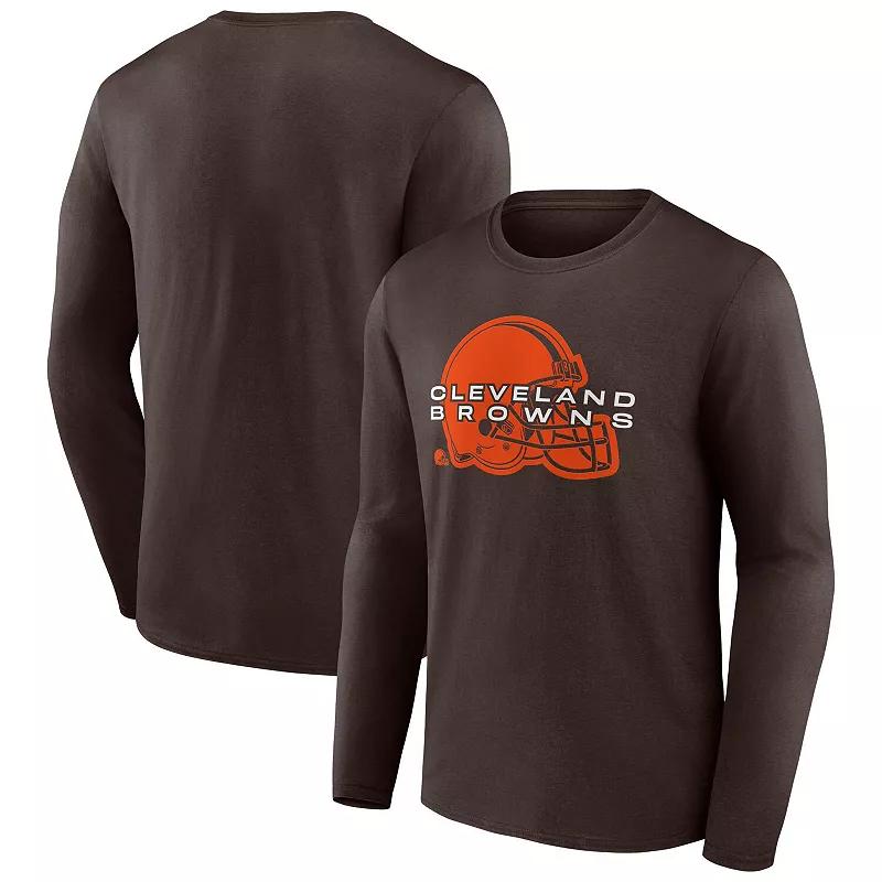 Men's Fanatics Branded Brown Cleveland Browns Advance to Victory Long Sleeve T-Shirt, Size: Large Product Image