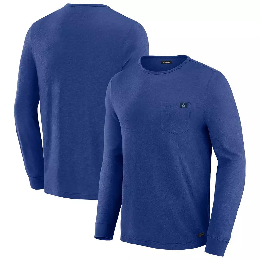 Men's J. Palmer Navy Dallas Cowboys In-The-Pocket Long Sleeve T-Shirt, Size: 2XL, Blue Product Image