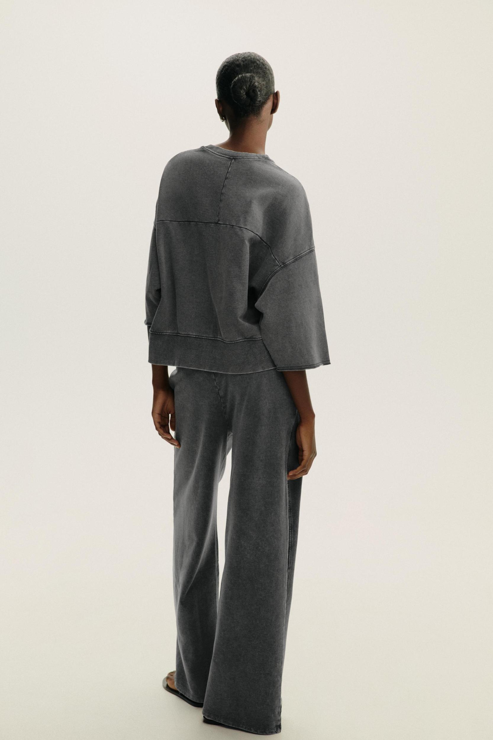 WASHED EFFECT PANTS Product Image