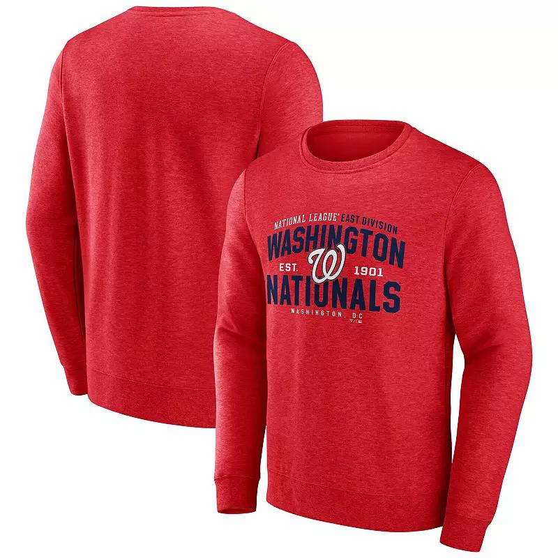 Men's Fanatics Branded Heather Gray Atlanta Braves Simplicity Pullover Sweatshirt,  Product Image