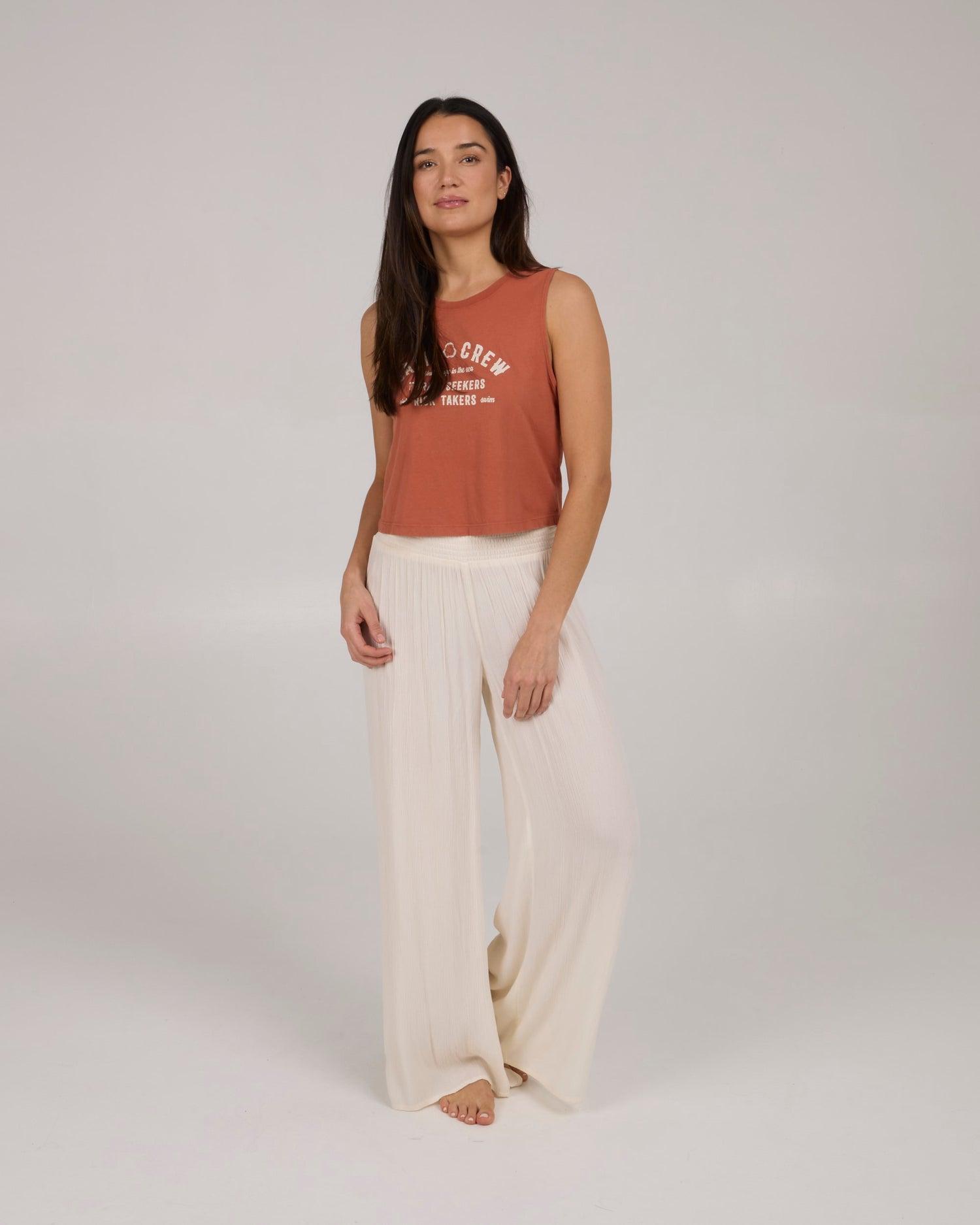 Mainland Beach Pant - Off White Product Image
