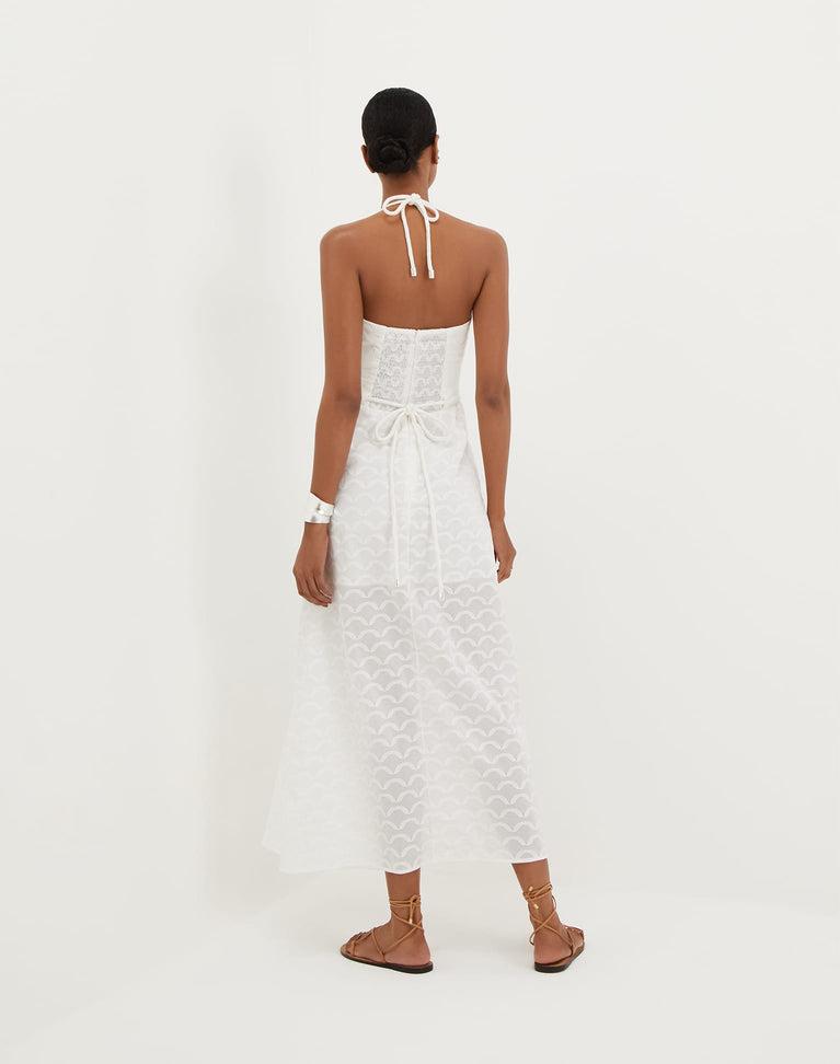 Marina Long Dress - Off White Product Image