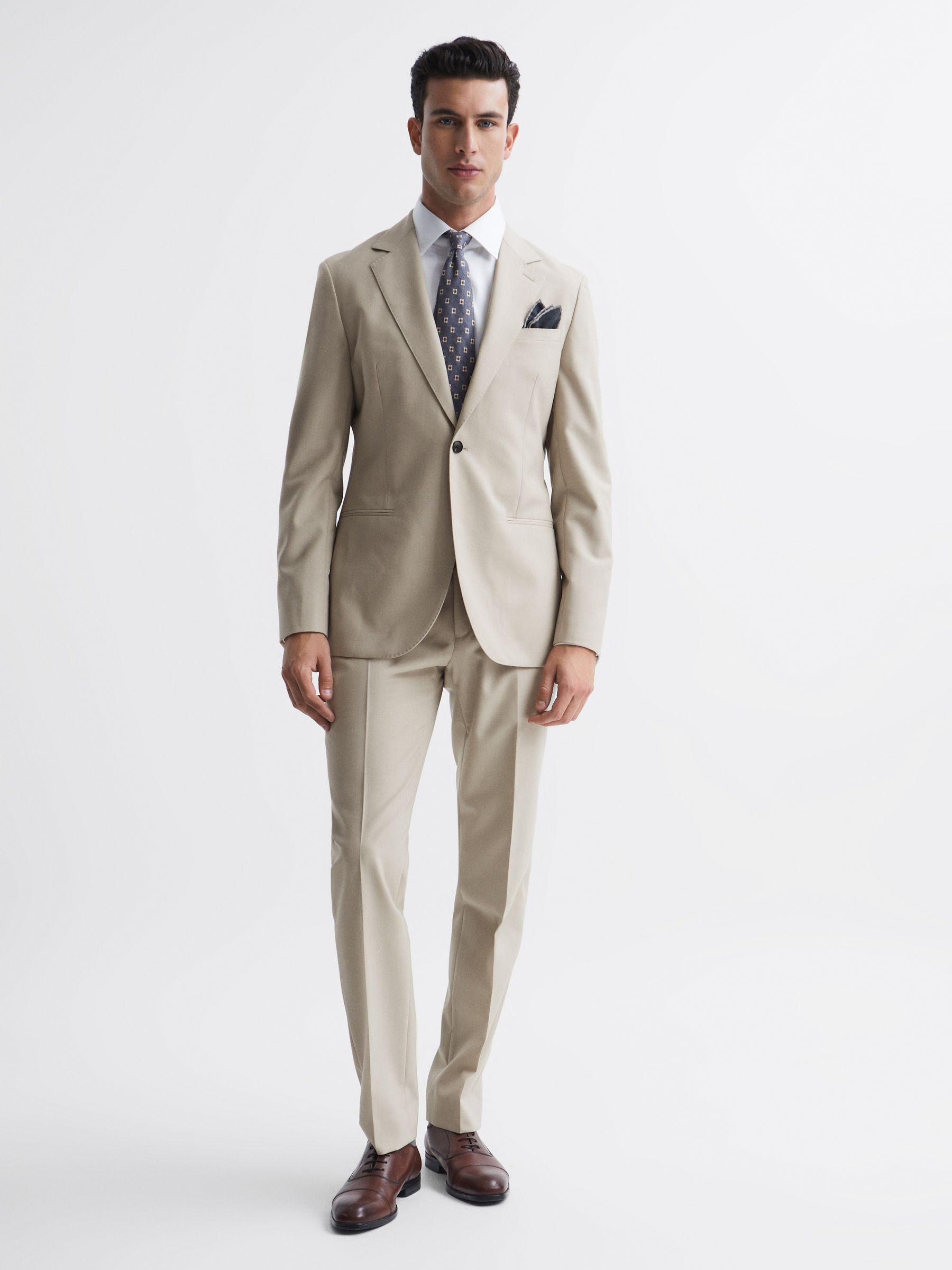 Fine Stone Modern Fit Single Breasted Wool Blazer Product Image