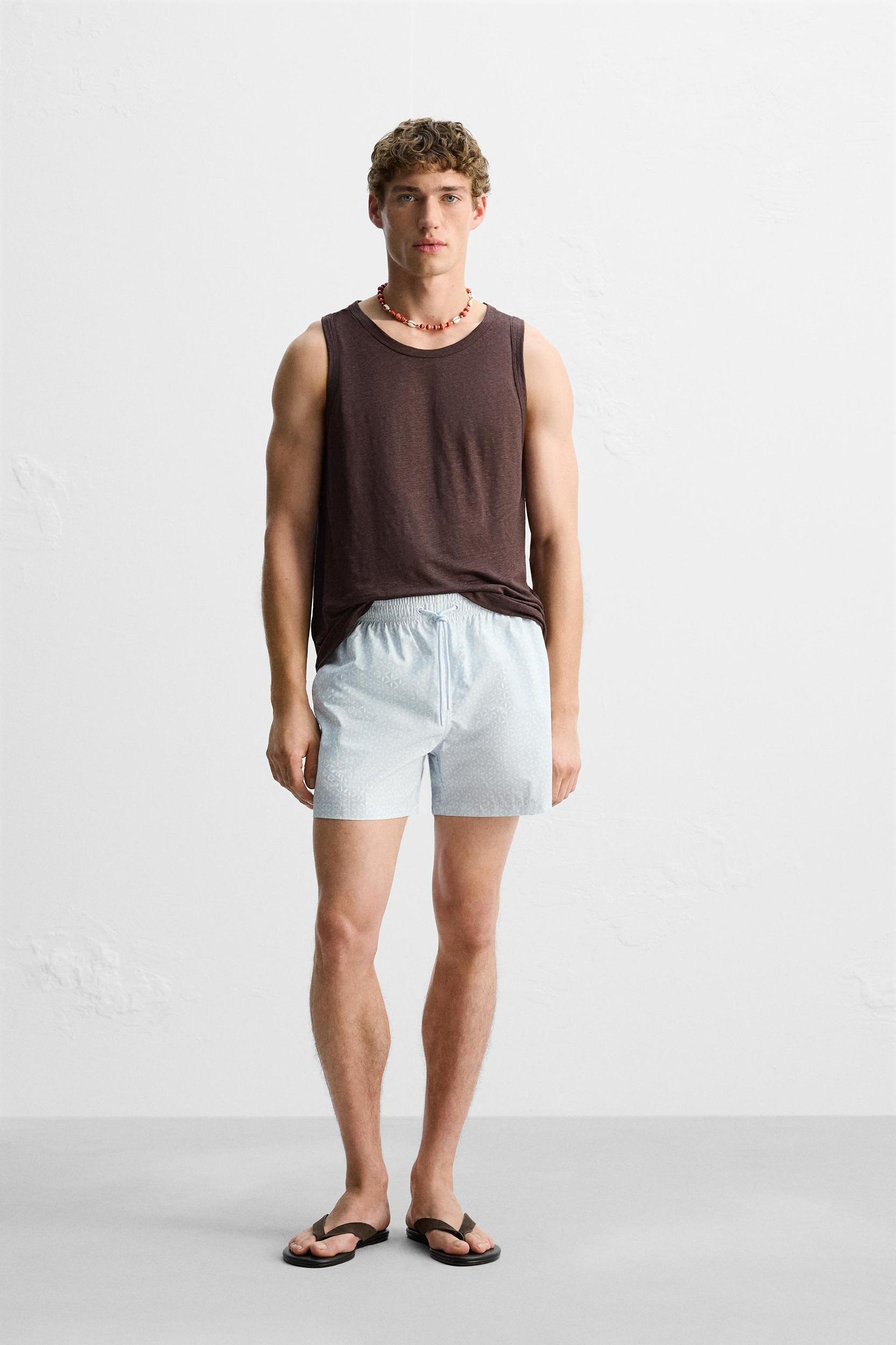 PRINTED MID-LENGTH SWIMSUIT Product Image