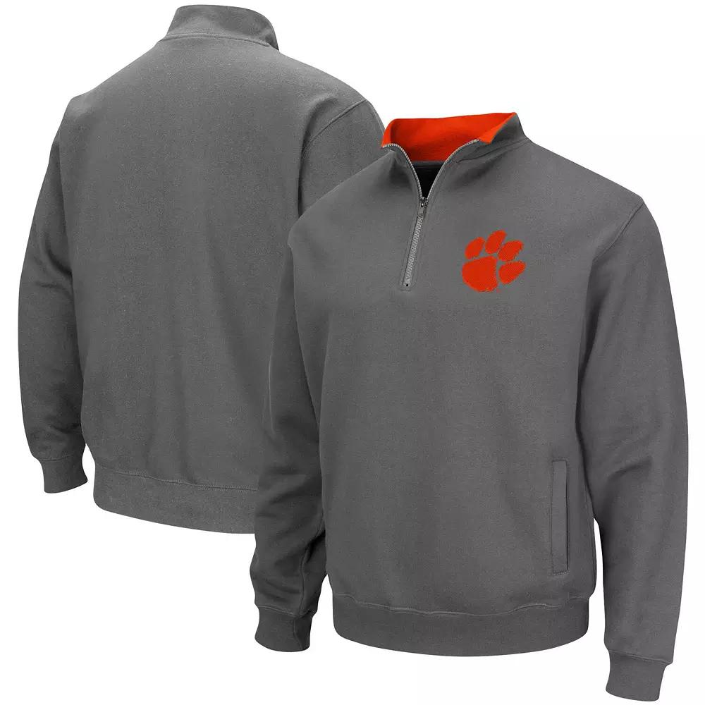 Men's Colosseum Charcoal Alabama Crimson Tide Tortugas Logo Quarter-Zip Pullover Jacket,  Product Image