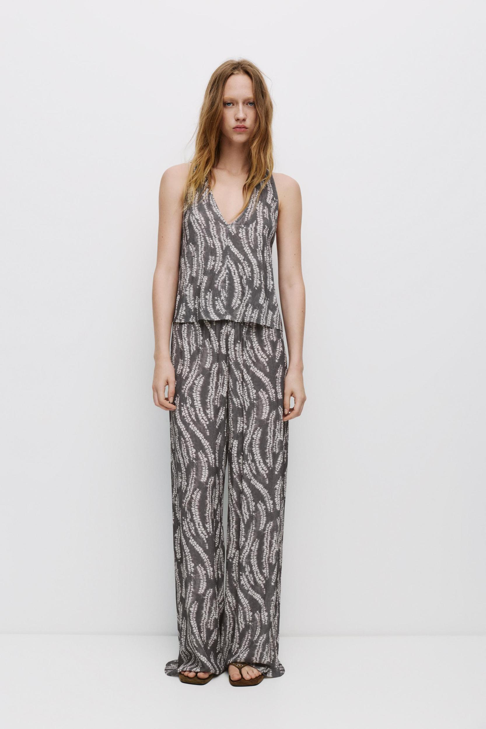 Flowing printed top Product Image