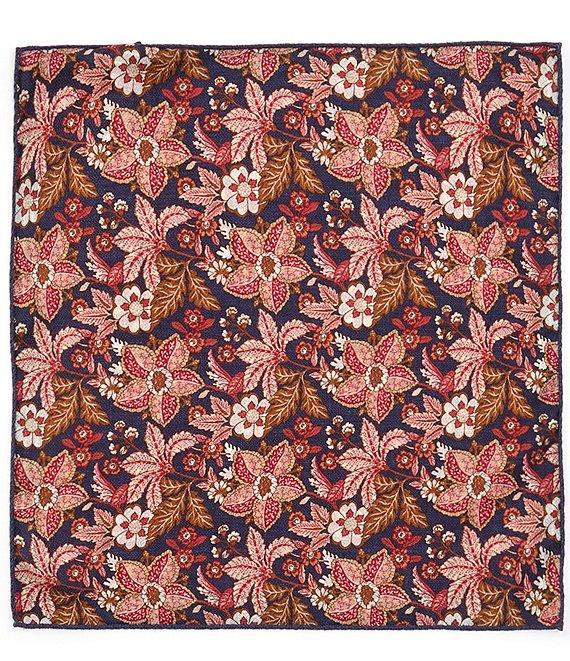 Edward Armah Circle Reversible Silk Pocket Square Product Image