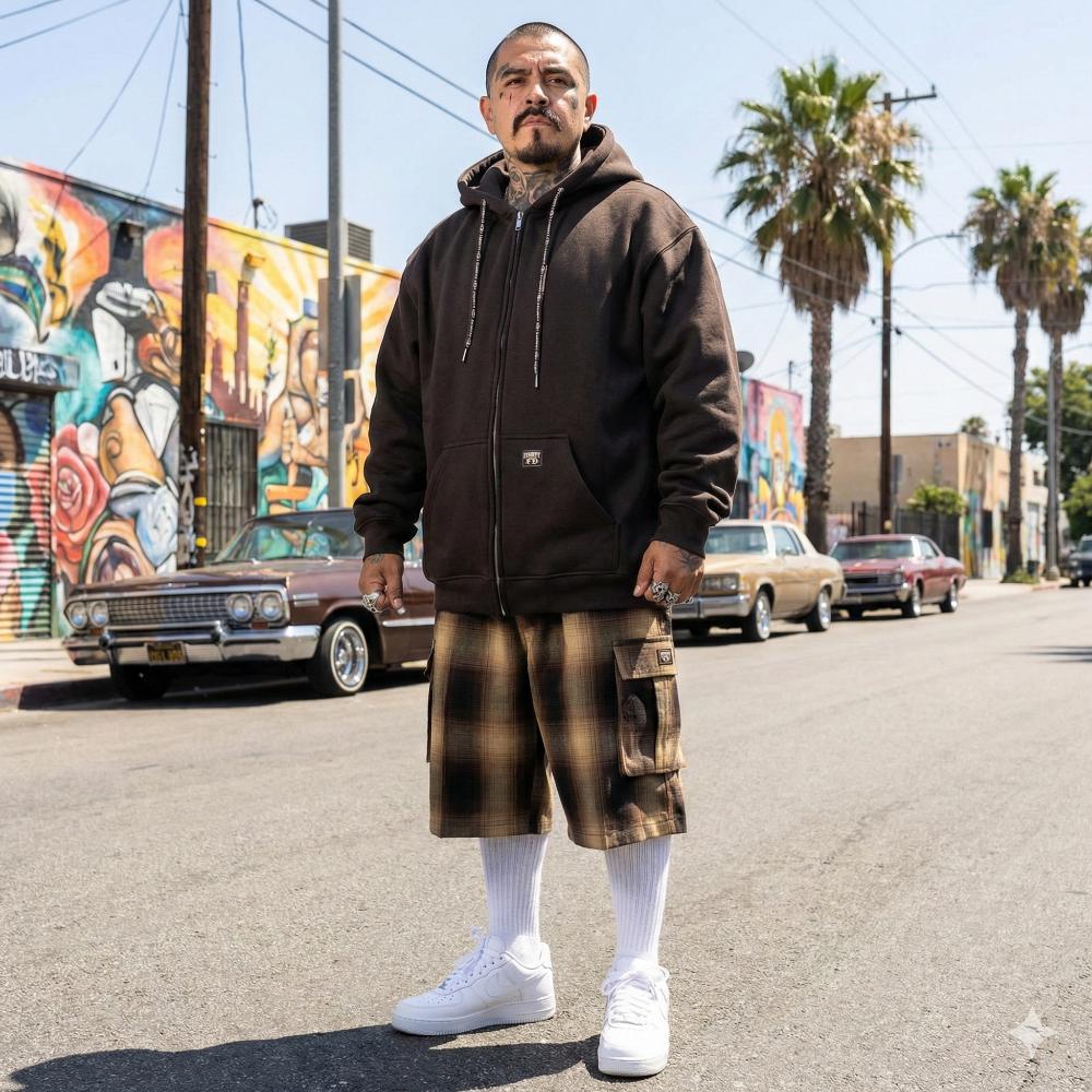 FB County Cargo Checker Shorts Male Product Image