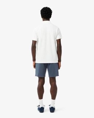 Washed Effect Cotton Fleece Shorts Product Image