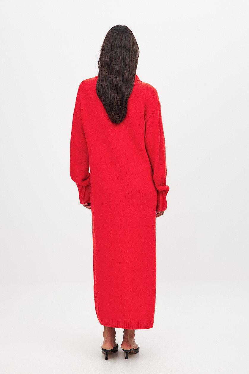 Knitted Maxi Turtle Neck Dress Product Image
