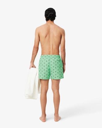Crocodile Print Swim Trunks Product Image