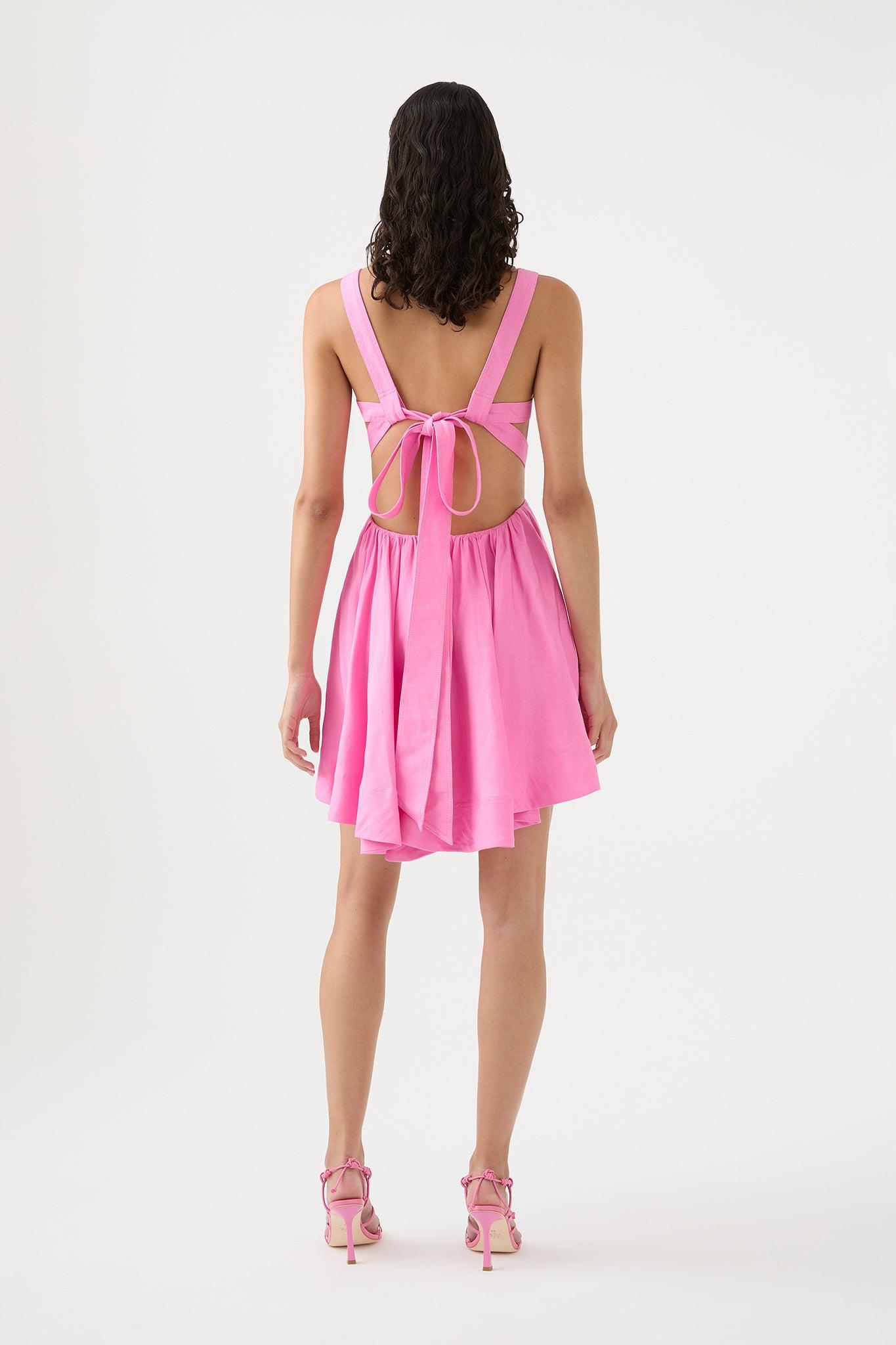 Clara Tie Back Mini Dress Product Image