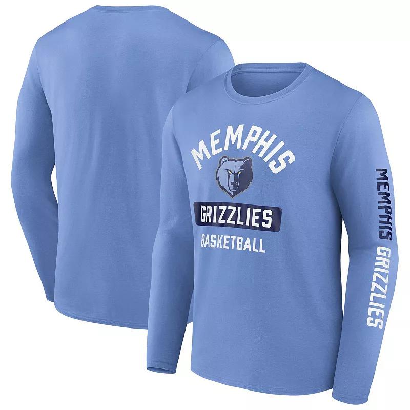 Men's Fanatics  Light Blue Memphis Grizzlies Long Sleeve T-Shirt, Size: Large, Grz Light Product Image