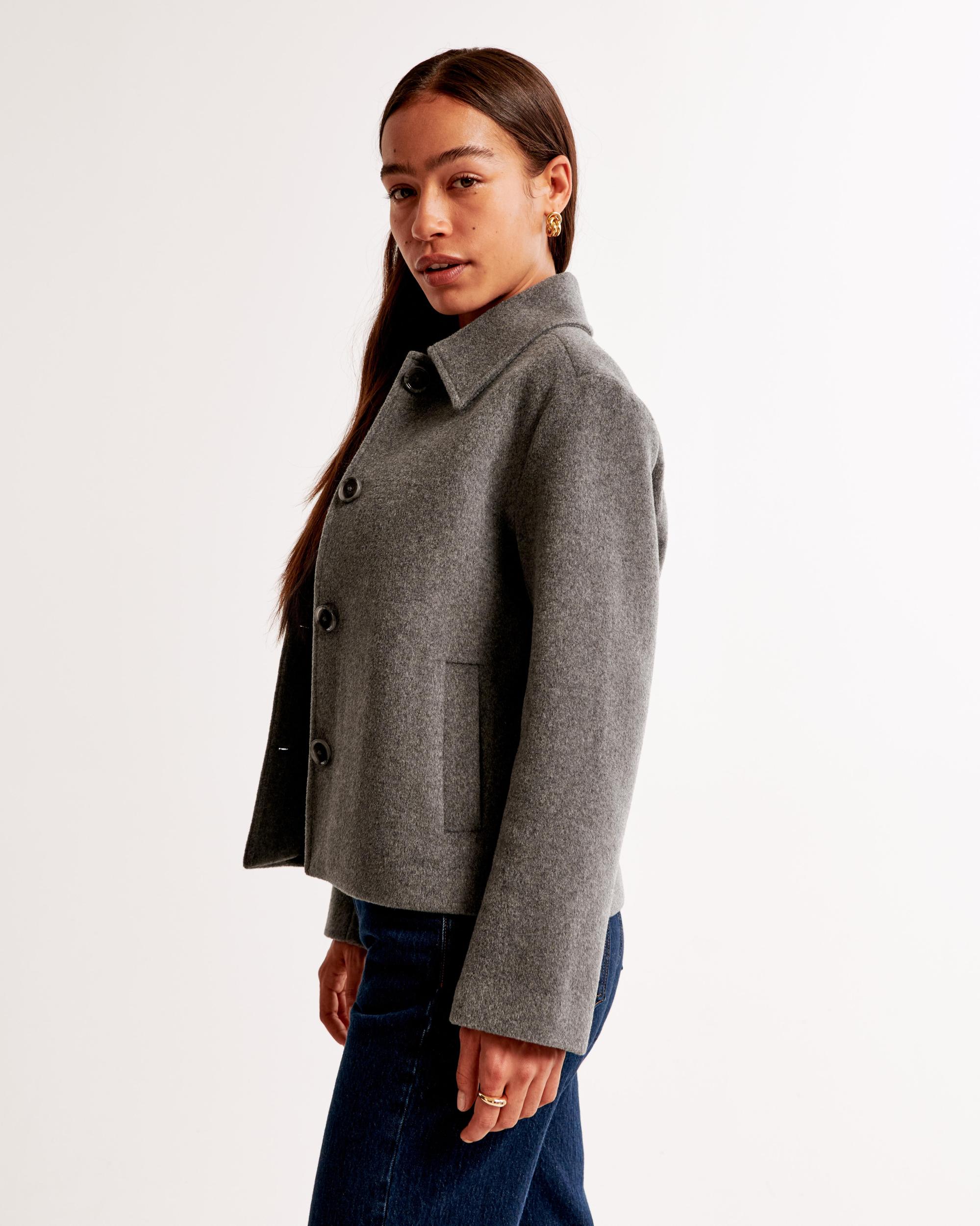 Short Wool-Blend Coat Product Image