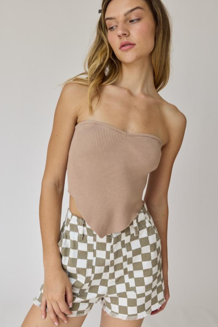 "Sadie" Strapless Knit Top Product Image