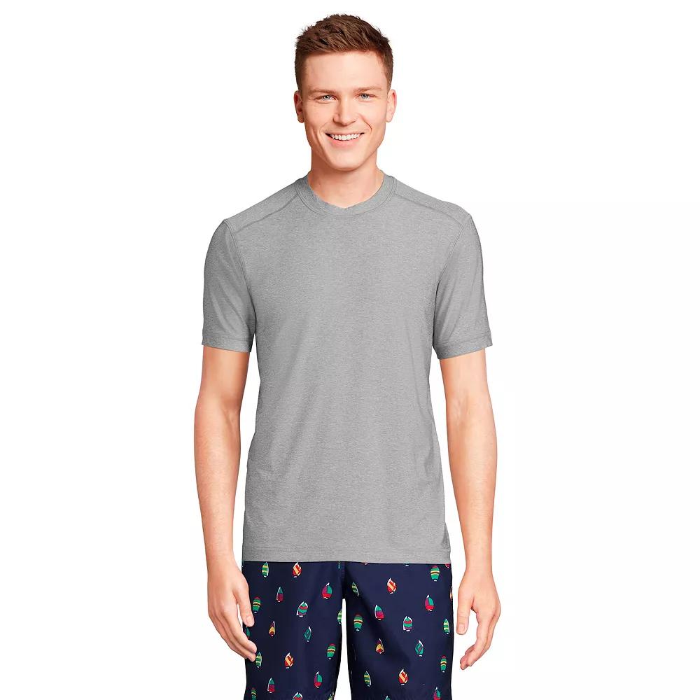 Men's Lands' End UPF 50 Short Sleeve Swim Shirt,  Product Image