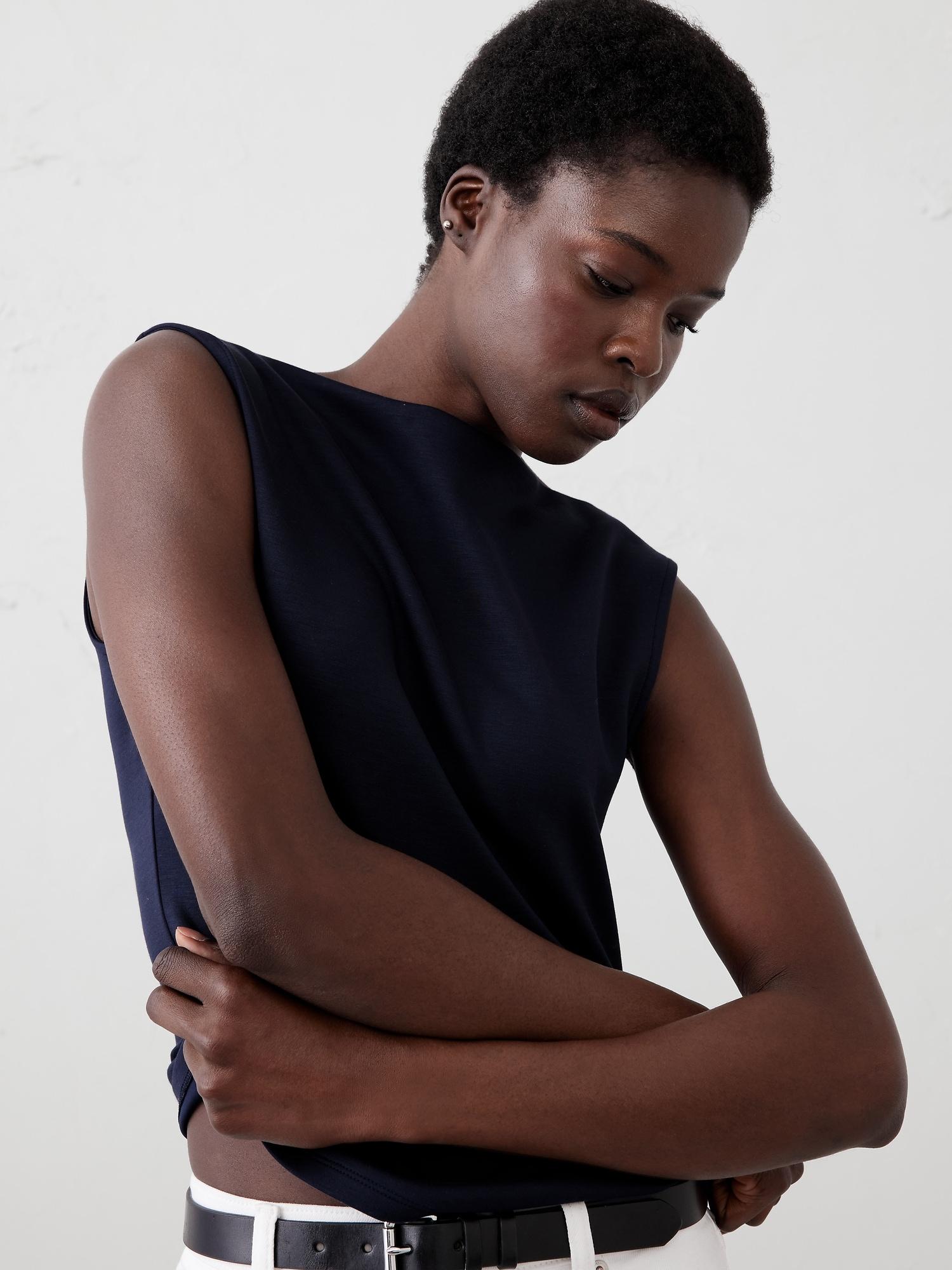 Soft Touch Scuba Slash-Neck Tank Product Image