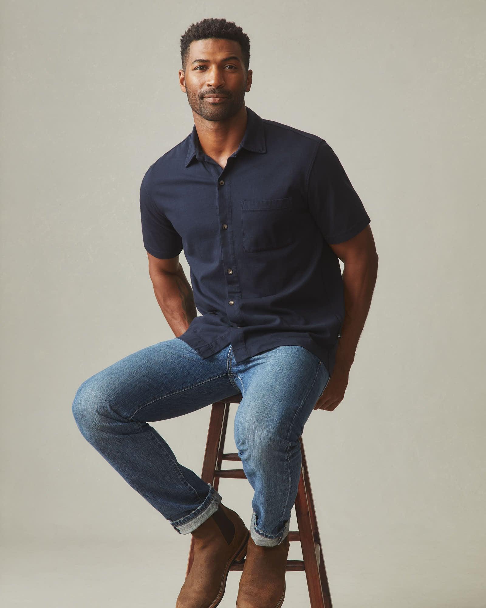 Men's Resort Shirt - Dress Navy Product Image