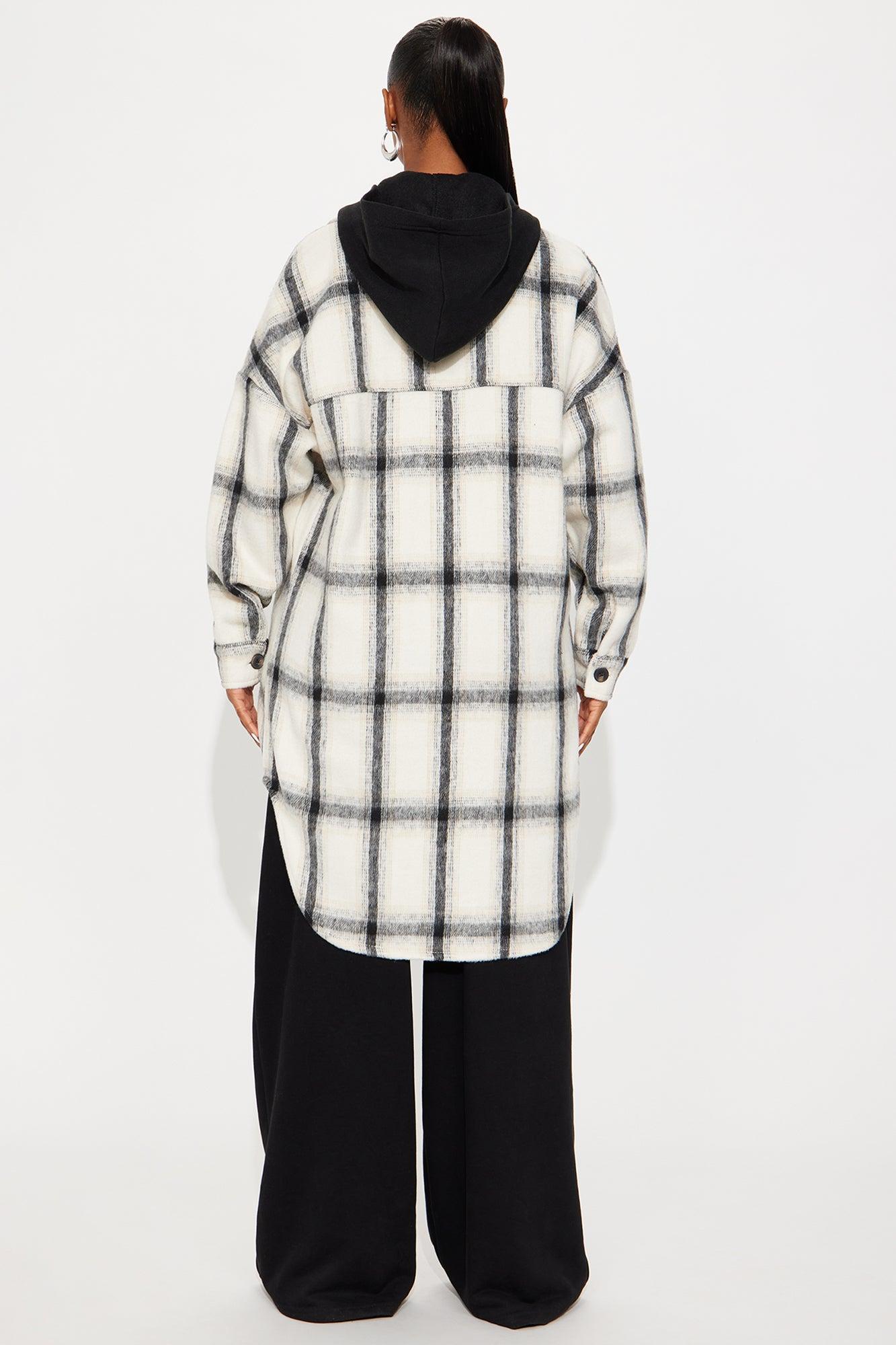 Cabin Trip Plaid Shacket - Cream/combo Female Product Image