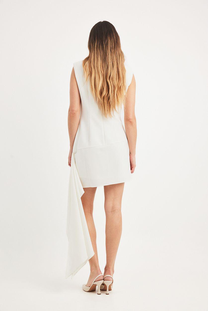 Trail Detail Asymmetric Suit Dress Product Image