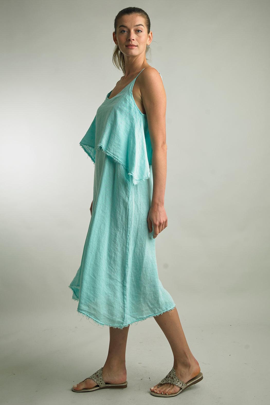 Aqua Fresh Flounce Dress Product Image