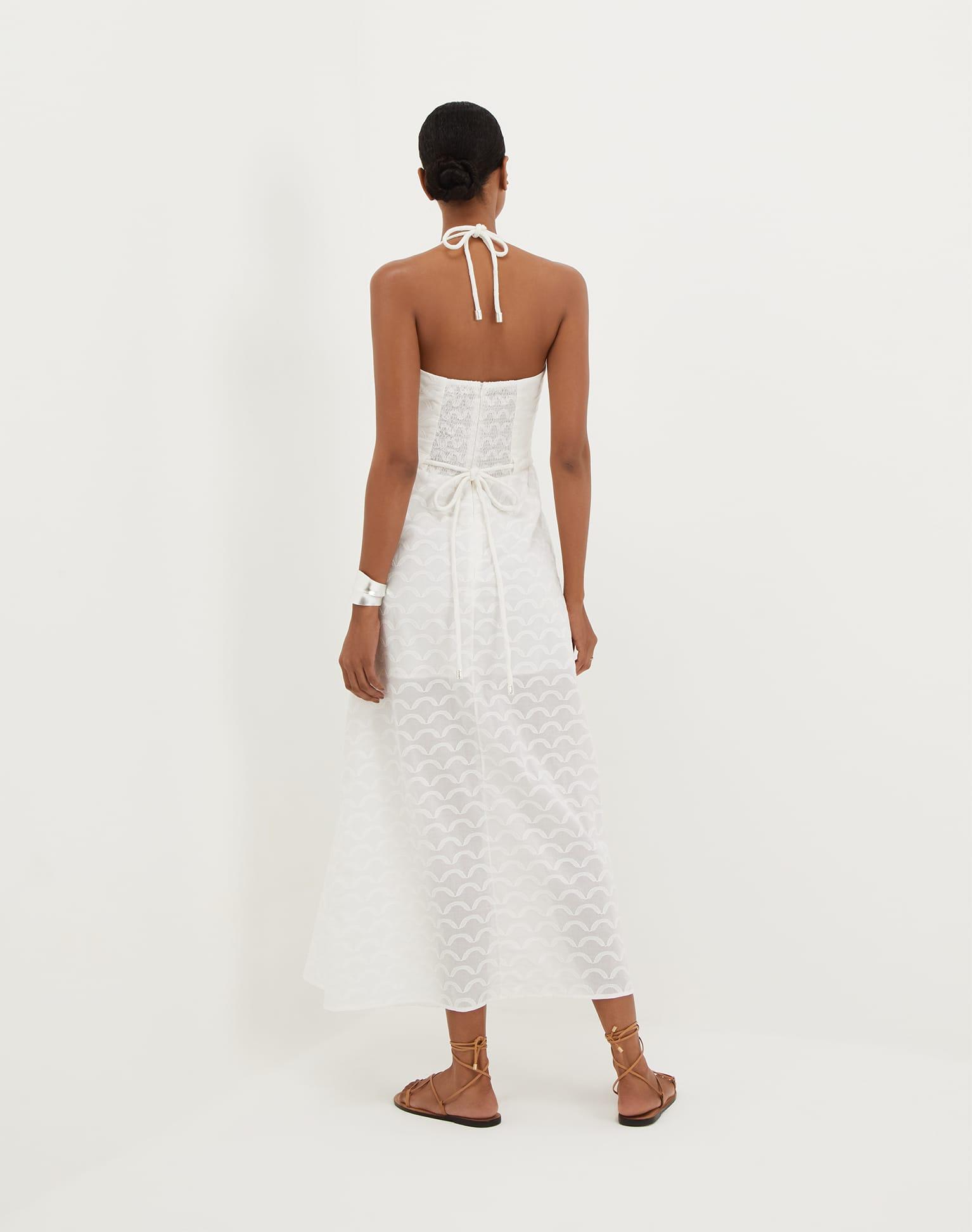 Marina Long Dress - Off White Product Image