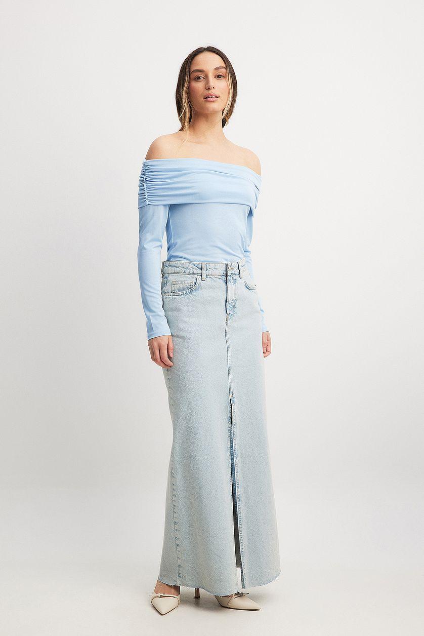 Off Shoulder Jersey Top Product Image