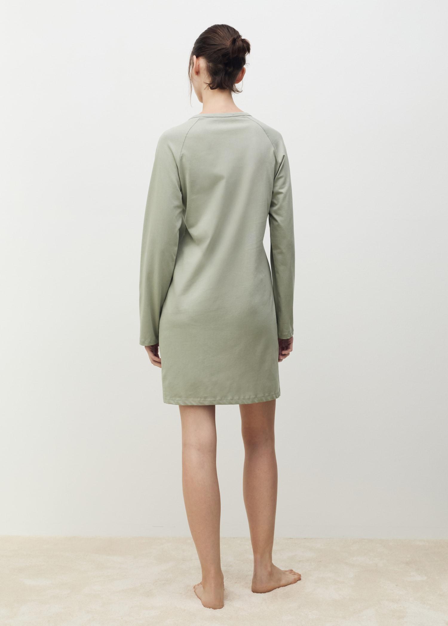 Cotton V-neck nightgown - Women | MANGO USA Product Image