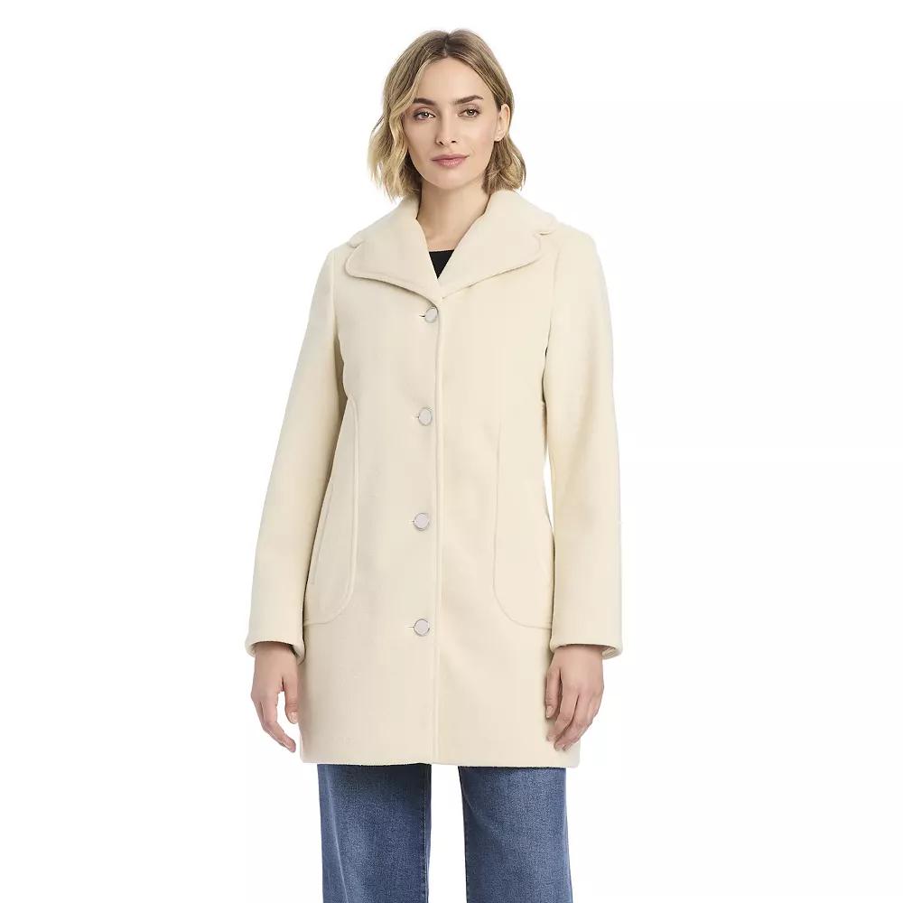Women's DRAPER JAMES RSVP™ Faux Wool Petal Coat,  Product Image