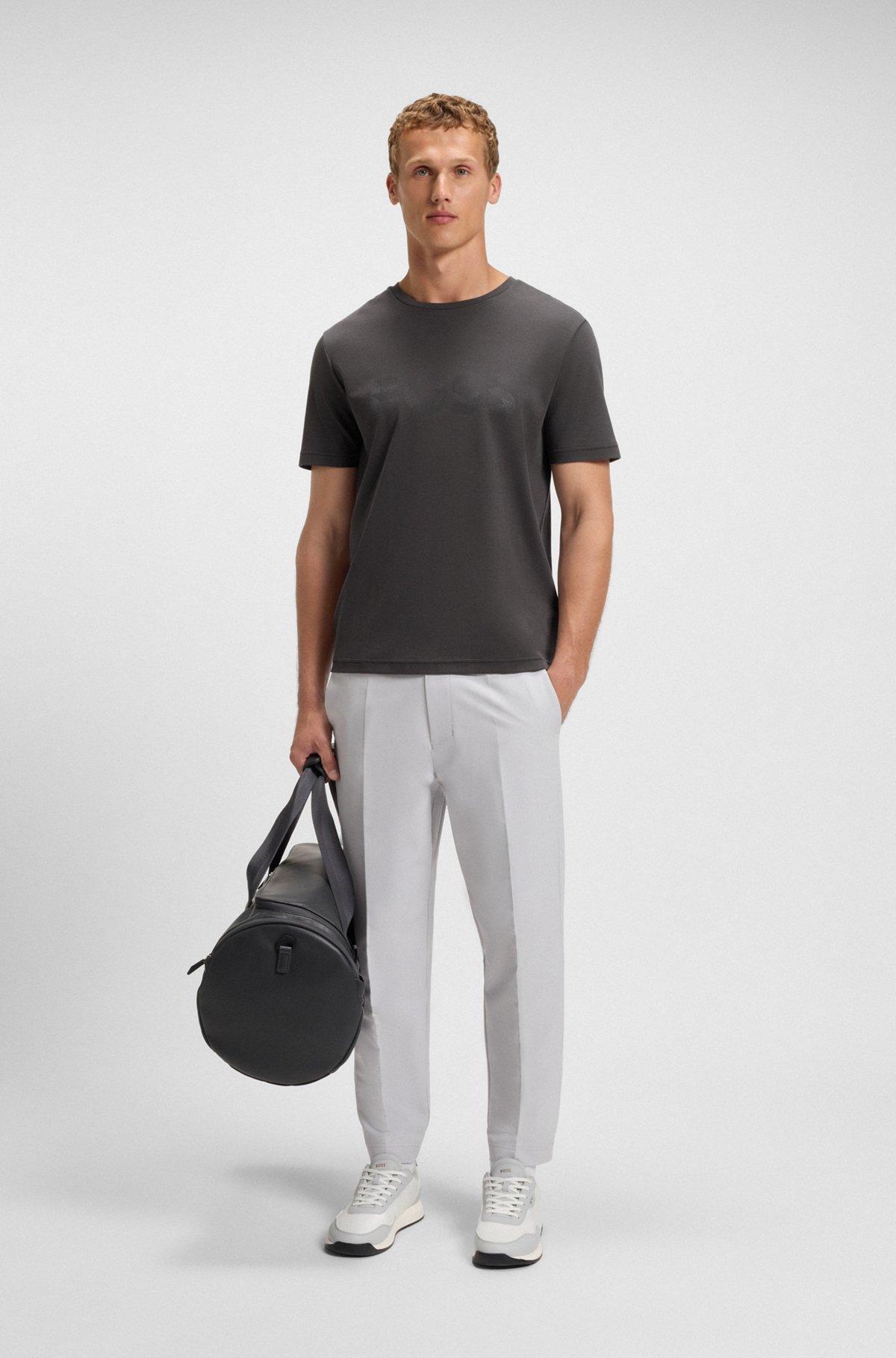 Pima-cotton T-shirt with gloss logo Product Image