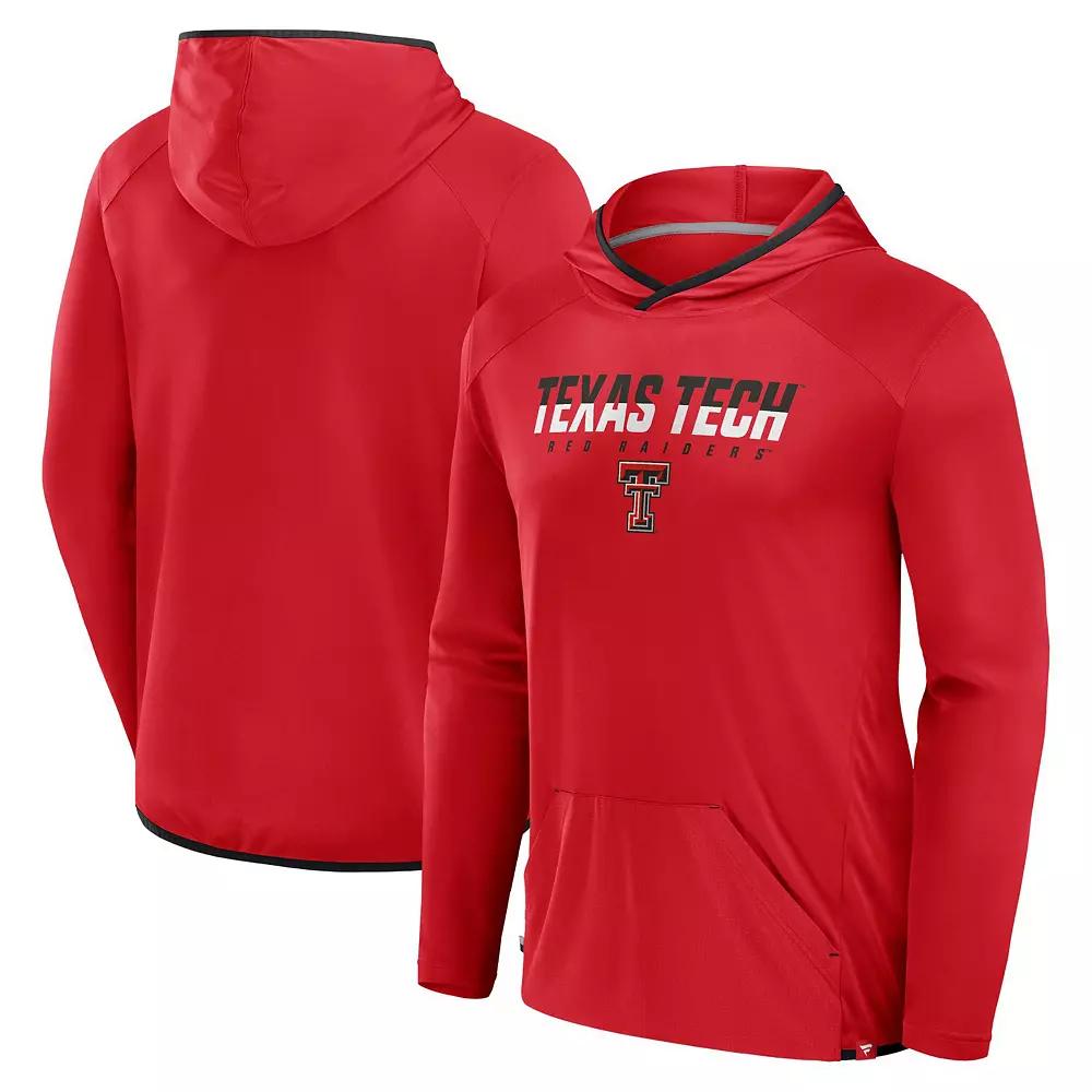Men's Fanatics Red/Black Texas Tech Red Raiders Transitional Hoodie T-Shirt,  Product Image