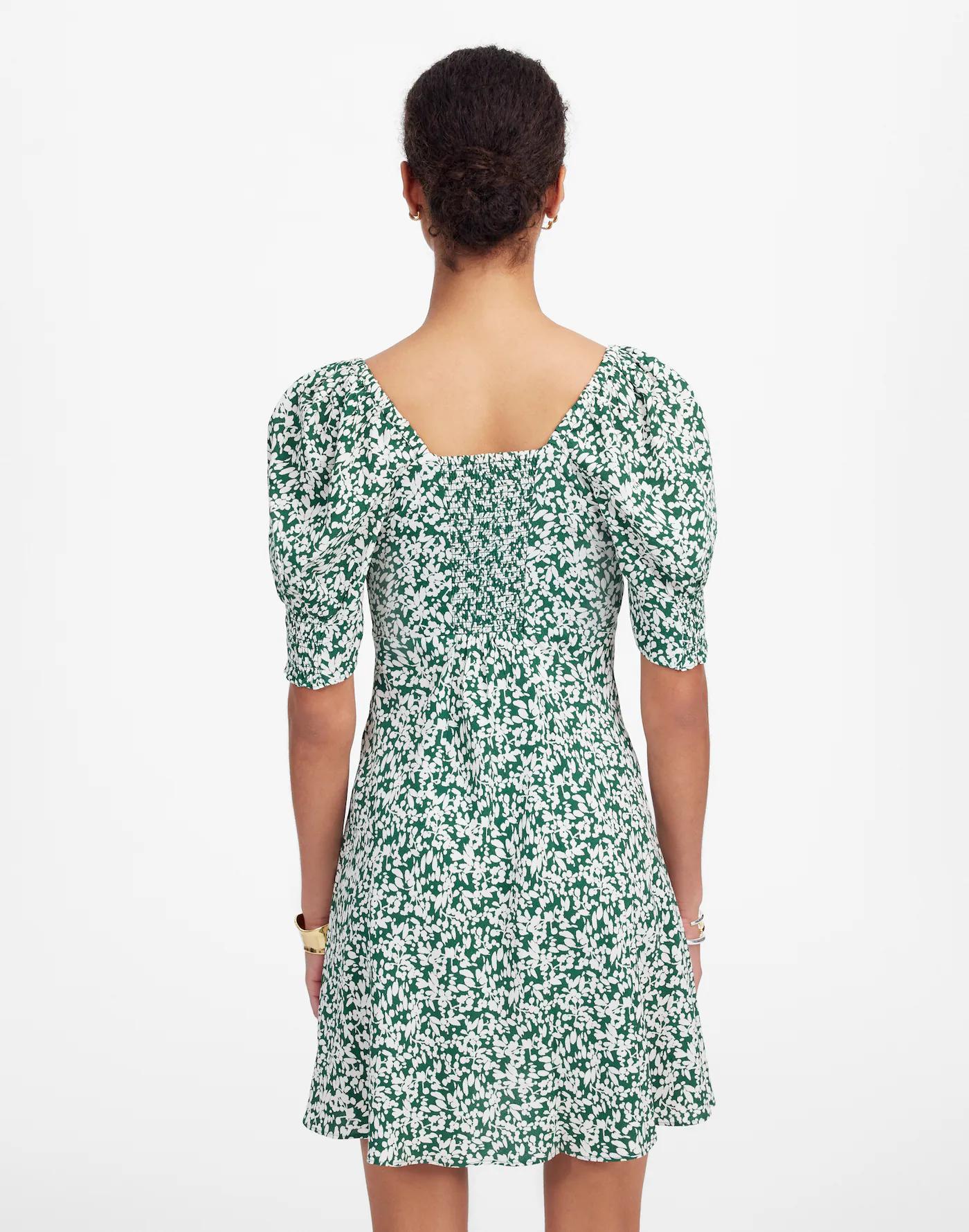 Seamed V-Neck Mini Dress Product Image