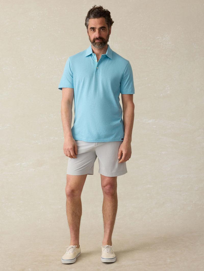 Sunwashed T-Shirt Polo - Teal Sea Product Image