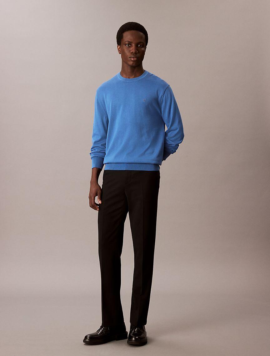 Calvin Klein Mens Supima Cotton Classic Sweater - Neutral Product Image