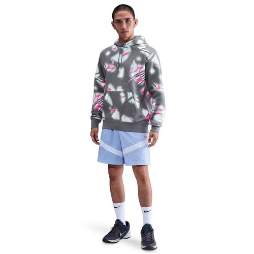 Nike Mens Nike JA Club BB Pullover Hoodie - Mens Smoke Grey/Photon Dust Product Image