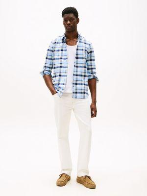 Slim Fit Plaid Oxford Stretch Shirt Product Image