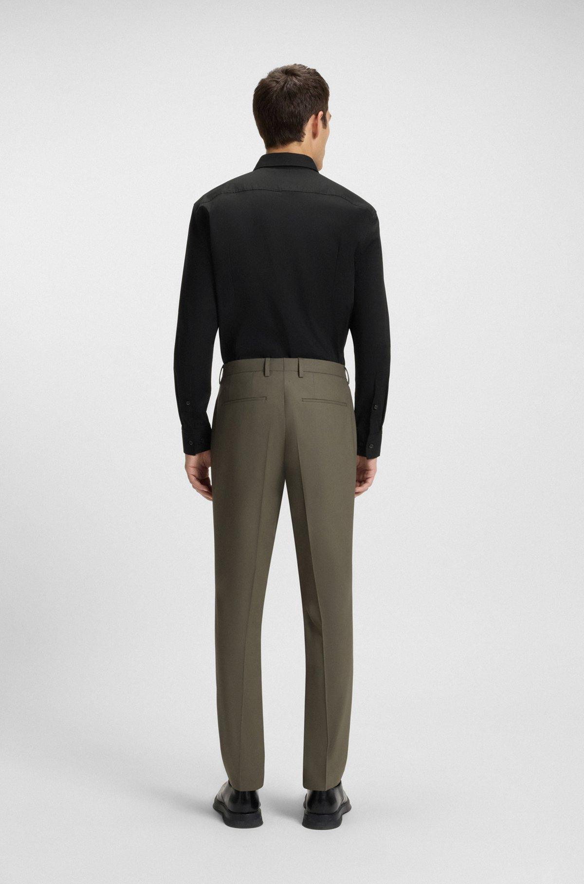 Slim-fit shirt in stretch-cotton canvas Product Image