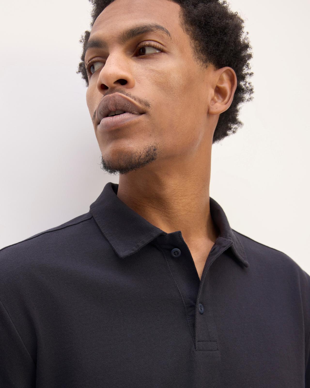 The Premium Weight Long-Sleeve Polo Product Image