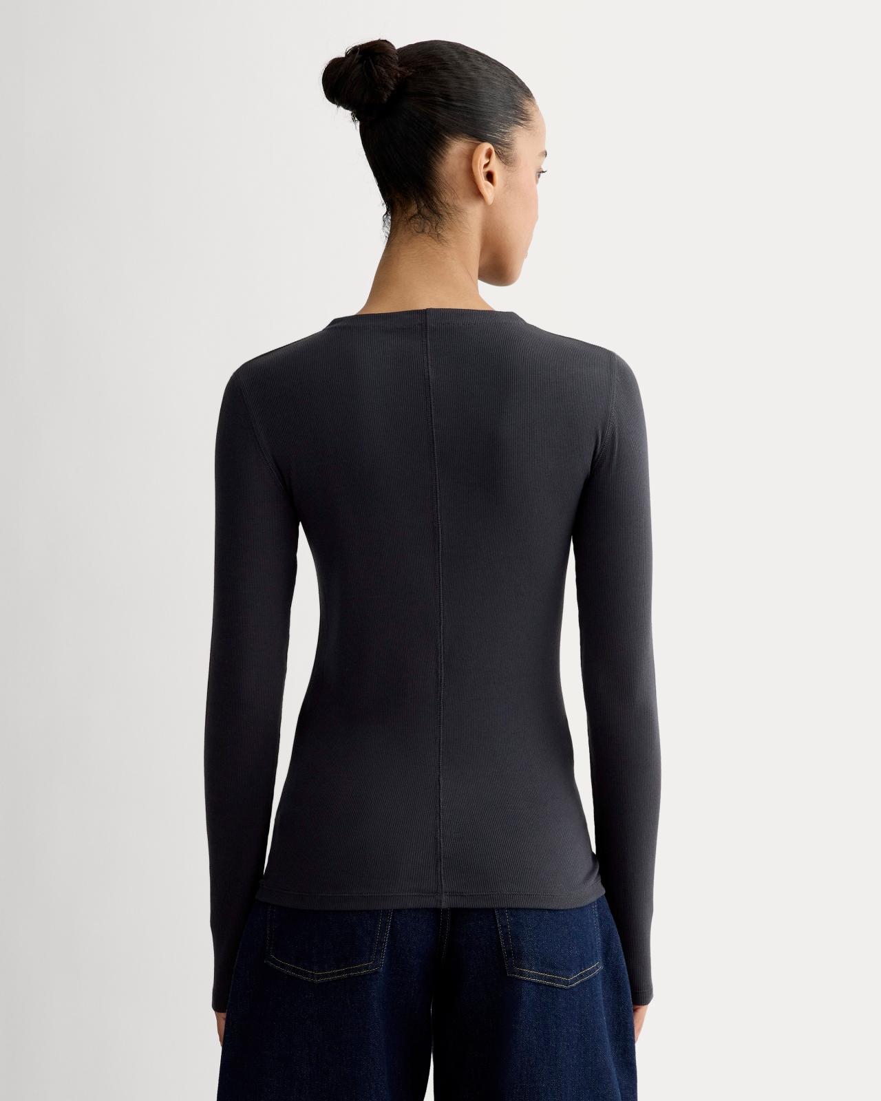 Womens Luxe Rib Funnel-Neck T-Shirt by Everlane Product Image
